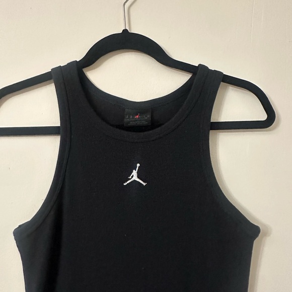 Air Jordan Black Sleeveless Tank Dress with Jumpman Logo - Picture 2 of 10